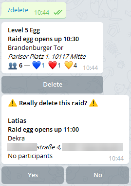 Command: /delete