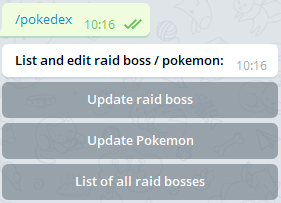 Command: /pokedex